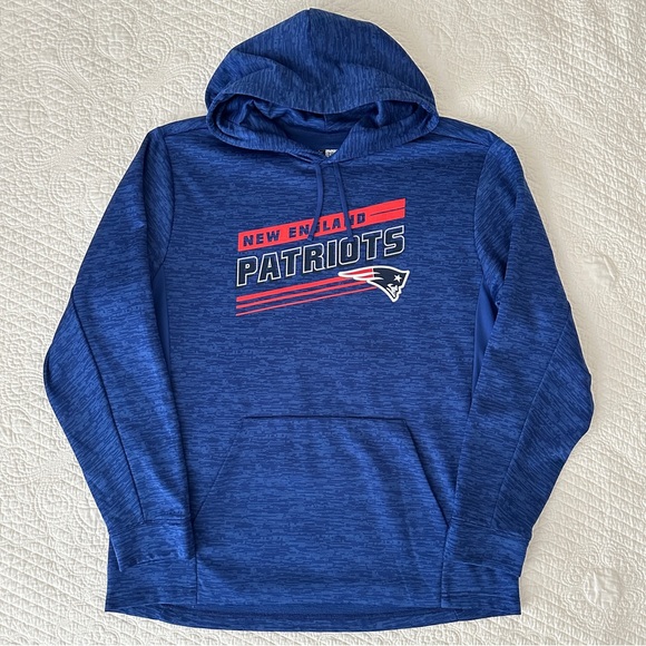 NFL Team Apparel New England Patriots Pullover Hoodie Sweatshirt Size Large - Picture 8 of 8